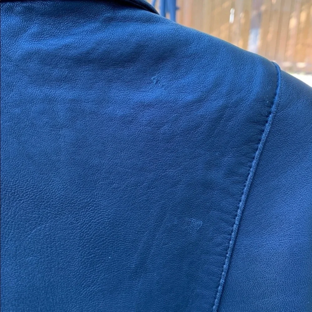 Rad 80’s Vintage Genuine Leather Duster Trench Overcoat - Picture 13 of 13